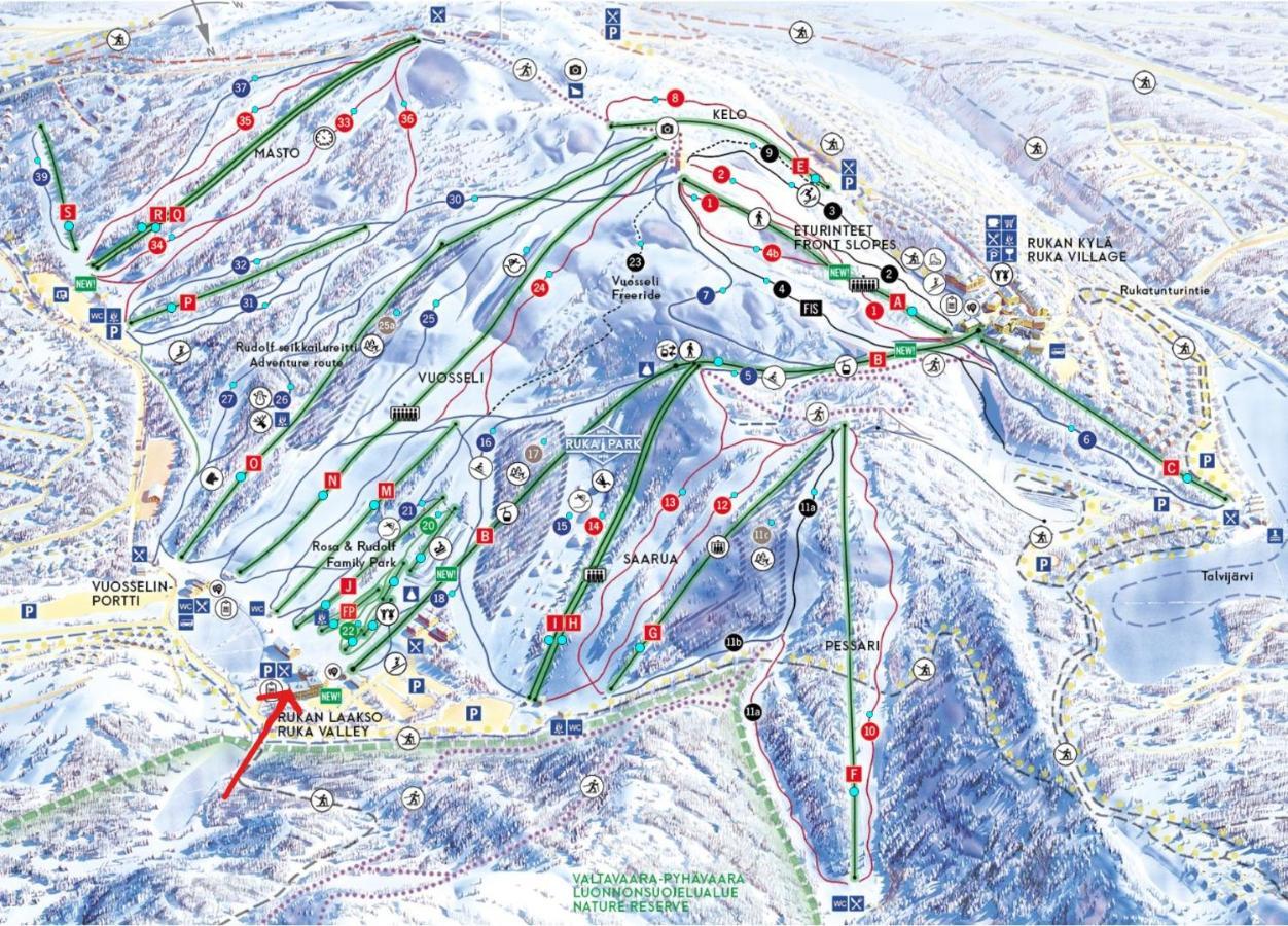 Rukavalley Unique46 Ski In - Ski Out Esterno foto